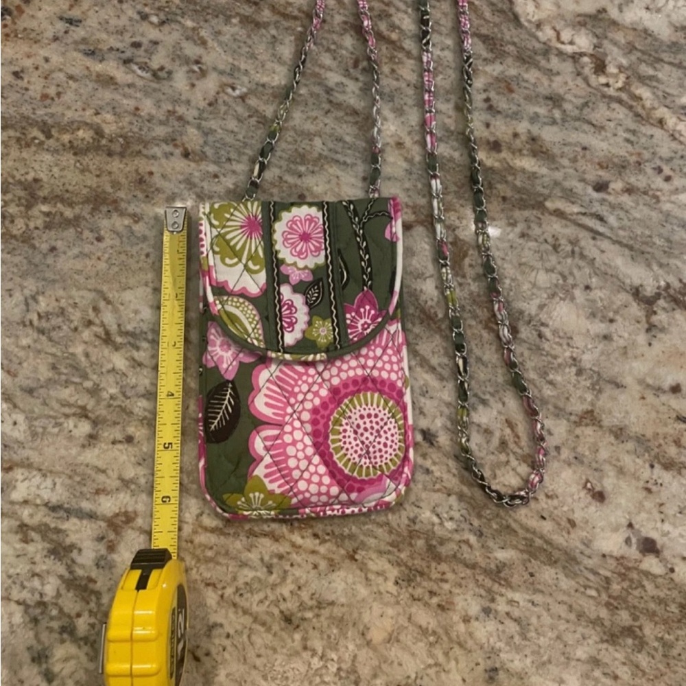 Vera Bradley Cell Phone Crossbody ID Case Olivia Pink Pattern HARD TO FIND ITEM